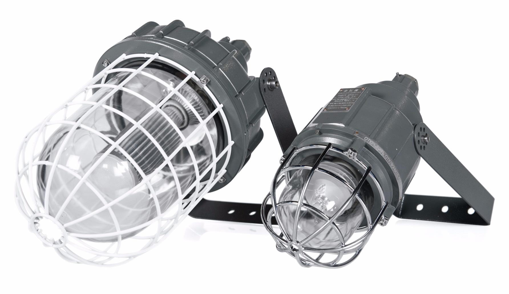 Взрывозащищенный светильник для ламп накаливания, компактных люминесцентных ламп и светодиодных ламп ВЭЛАН 11